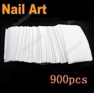 Newly listed 900x Lint Free Nail Art Wipes Paper Pad Gel Acrylic Tips 