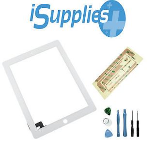 iPad 2 Digitizer White Panel Touch Screen Replacement Glass