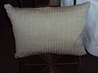 Ralph Lauren Odeon Silver Cable Throw Pillow 15 x 20 New With Tags $ 