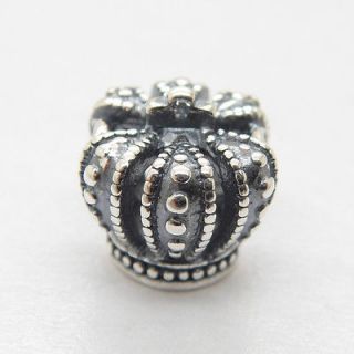   925 Silver Core Imperial State Crown European charm bead LW099