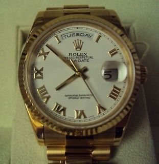 Rolex Presidential 18k Gold watch Oyster Perpetual Day Date 2006 Swiss 