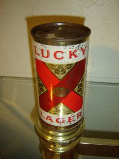 Lucky Age Dated Lager Jun 12 59 11 oz. Empty Flat Top Beer Can