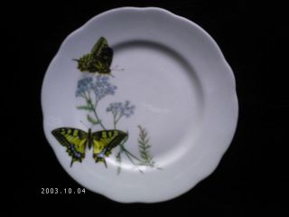   /Queens Horchow Collection Butterfly Salad/Dessert Plates (Set of 4