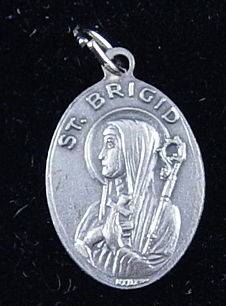 Silver Tone Ireland Irish Saints St Patrick St Brigid Religious Rosary 