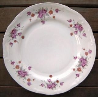 Chodziez Bread Salad Plate Bouquet Pink Roses Poland Polish Porcelain 