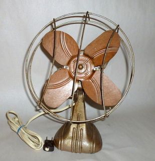 Vintage 1920 Small Art Deco Electric Fan   Works Very Well