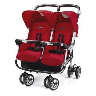 Peg Perego Aria Twin 60/40 Stroller Dual Twin Double Baby Safety 