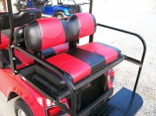 EZ GO TXT Golf Cart Custom Deluxe Seat Covers Front and Rear  Staple 