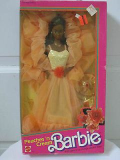   1984 RARE African American Black Peaches N Cream Barbie Doll #9516