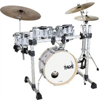   Taye GoKit Fusion 5 Piece w/ Rack and Bags in White Marine Pearl