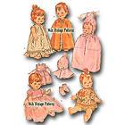 Vtg 60s Baby Doll Clothes Pattern~ 14 15 Pebbles Dy Dee Thumbelina 