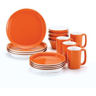orange dinnerware set in Dinner Service Sets