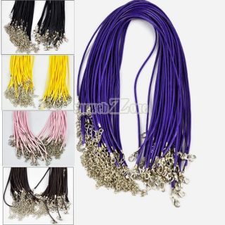   50pcs Nylon Necklace Cord Waxed String Cord Connector For Necklace