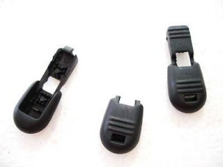 10 100pcs Plastic Zipper Pull Cord Lock Cord Ends For Paracord Black