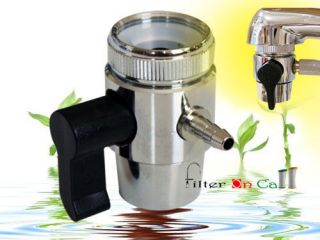 Faucet Adapter Diverter Valve RO Water Filter System Chrome