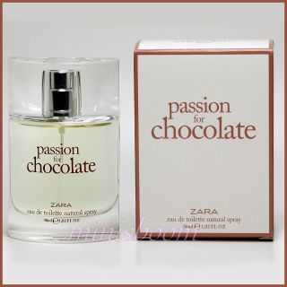 ZARA   PASSION FOR CHOCOLATE   EAU DE TOILETTE 1.0 OZ / 30 ML   PURSE 