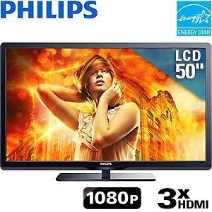 Philips 50 1080p LCD HDTV w/ WiFi Included Pixel Precise HD SRS 