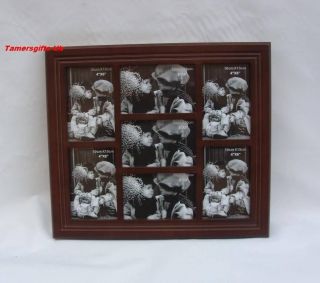   Mahogany Wood Collage Multi Open Photo Picture Frame Bnew Gift