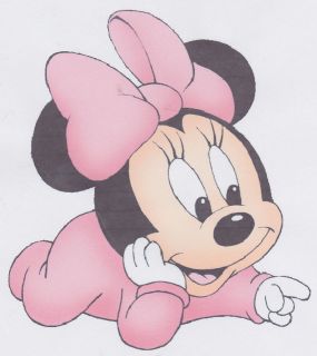   BABIES MINNIE MOUSE WALL SAFE STICKER CHARACTER BORDER CUT OUT