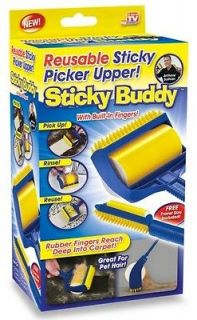 Sticky Buddy   The Reusable Sticky Picker Upper w/ Rubber Fingers
