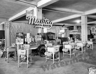 Photograph Vintage Image Maytag Truck & Washing Machines Display 1926 