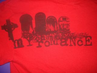 RETRO My Chemical Romance Shirt Small  Rock Band Red Tee 