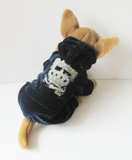 Blue Velvet Sports Overall pet dog clothes Chihuahua