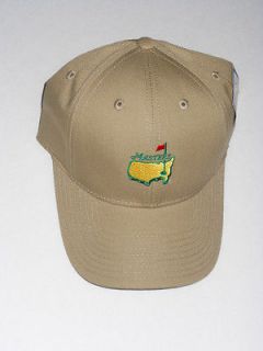  Golf Tournament Logo KHAKI Structured HAT Augusta National Pga 2012