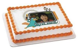 Phineas & Ferb Secret Agent Photo Image~ Edible Image Icing Cake 