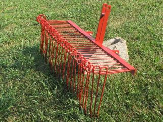 NEW Tractor 3 Point Hitch Pine Straw Rake Category 0