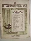 Antique Concert Numbers for Violin & Piano Series One Pizzicati