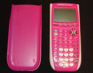 Pink TI 84 Plus Silver Edition Calculator w/ cover