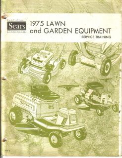  1975 Lawn & Garden Equipment Service Training reference manual 