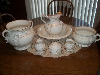 antique pitcher and bowl in Antiques