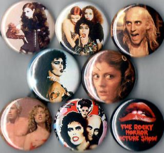 Rocky Horror Picture Show 8 pins buttons badges 1 New