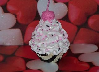 Fake Cupcake Zebra White Whipped Frosting Birthday Photo Prop Party 