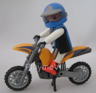 Playmobil Motorbike with rider figure NEW extra for sport/adventur​e 