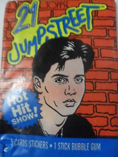 Unopened Pack 21 Jump Street TV Cards Johnny Depp