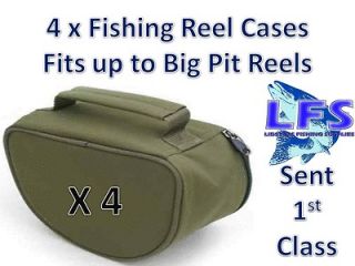   Green Reel Cases Bags Carp Pike Fishing Holds up to Big Pit Size
