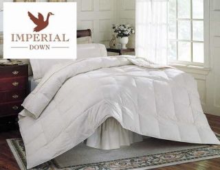 NEW KING WHITE DOWN BED COMFORTER 60oz DISCOUNT BEDDING
