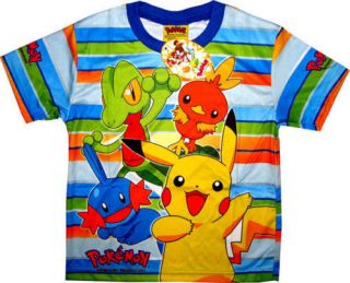 POKEMON Kids Boys Clothes T Shirts Tops Small Age 3 4