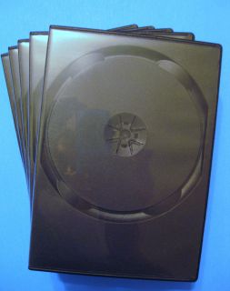 Empty Double DVD Cases   Standard 14MM Spine, Holds 2 Discs, Video 