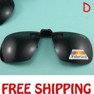 Polarized CLIP ON fishing eyeglass Sunglasses Flip up D running UV400 