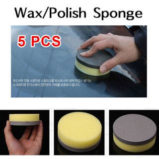 Anti Scratch Car Wax/Polish Sponge Cleaning Pad 5PCS NEW