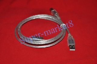 1pc 1.5M Meter Mini USB Cable Twisted Shielded Transparent Copper 