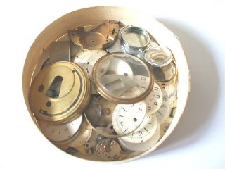 Tray Of Various Watch/Pocket Watch Spares 4.25D