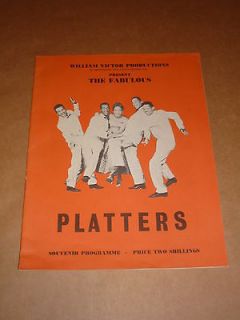Platters/Cuddl​y Dudley 1960 UK Tour Programme