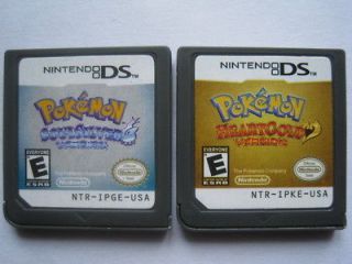 Pokemon HeartGold and Pokemon SoulSilver for nds Lite ndsi ndsll ndsxl 