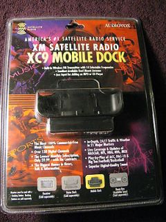 AUDIOVOX XM SATELLITE RADIO RECEIVER XC9 MOBILE DOCK   Brand New