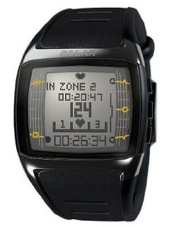 Polar FT60 Mens Heart Rate Monitor Watch Black W/ White Display 